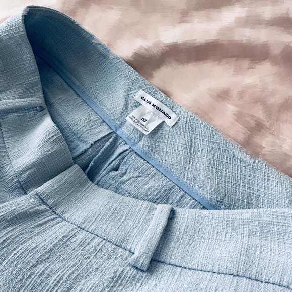 Club Monaco Ankle Pants - Icy Blue - Size 00 🌟 Brand New - Picture 3 of 6